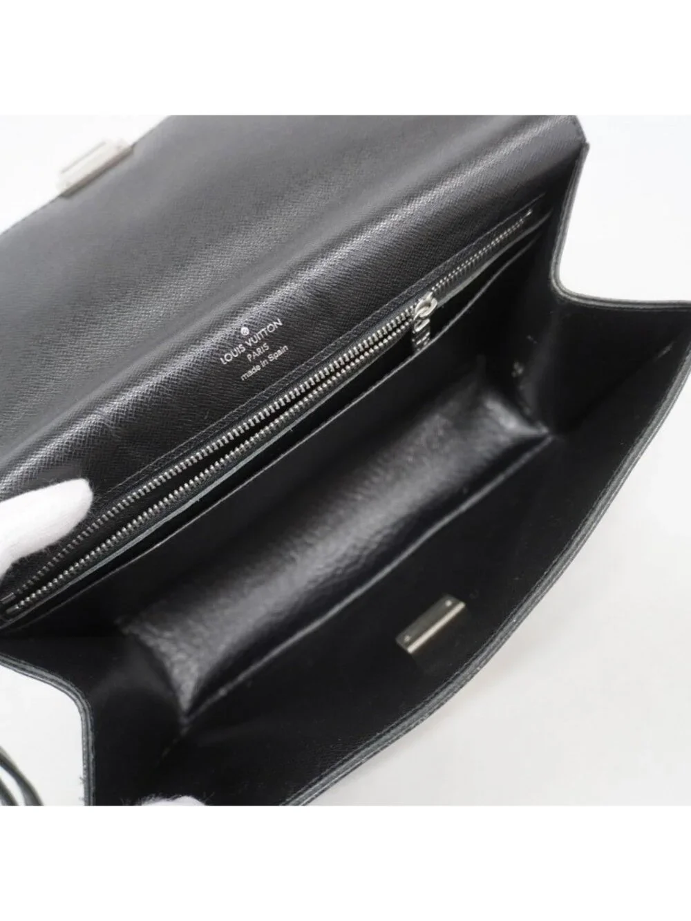 Louis Vuitton Clutch Taiga Selenga Ardoise